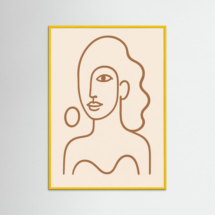 Yellow Wood Abstract Gaze