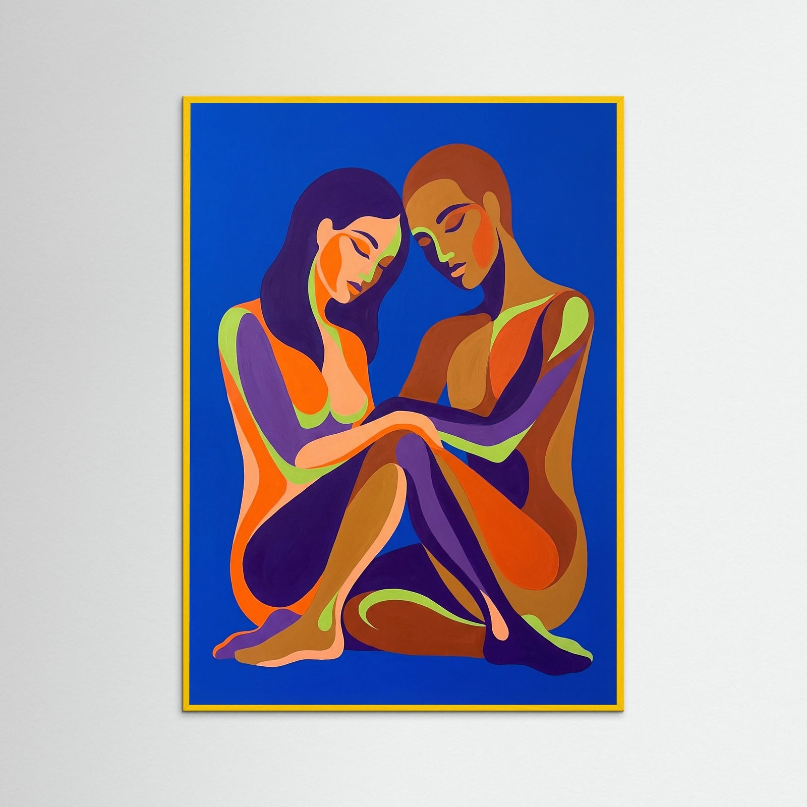 Yellow Wood Abstract Gaze