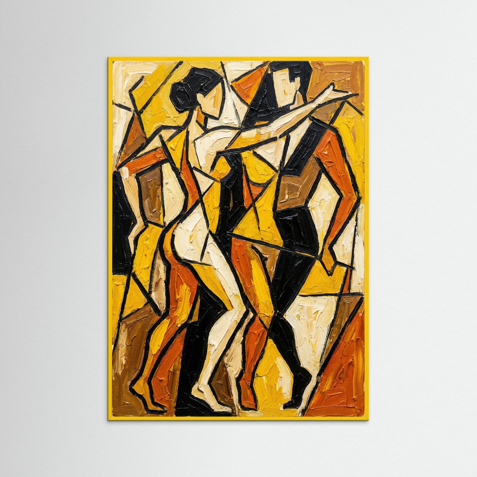 Yellow Wood Abstract Persona