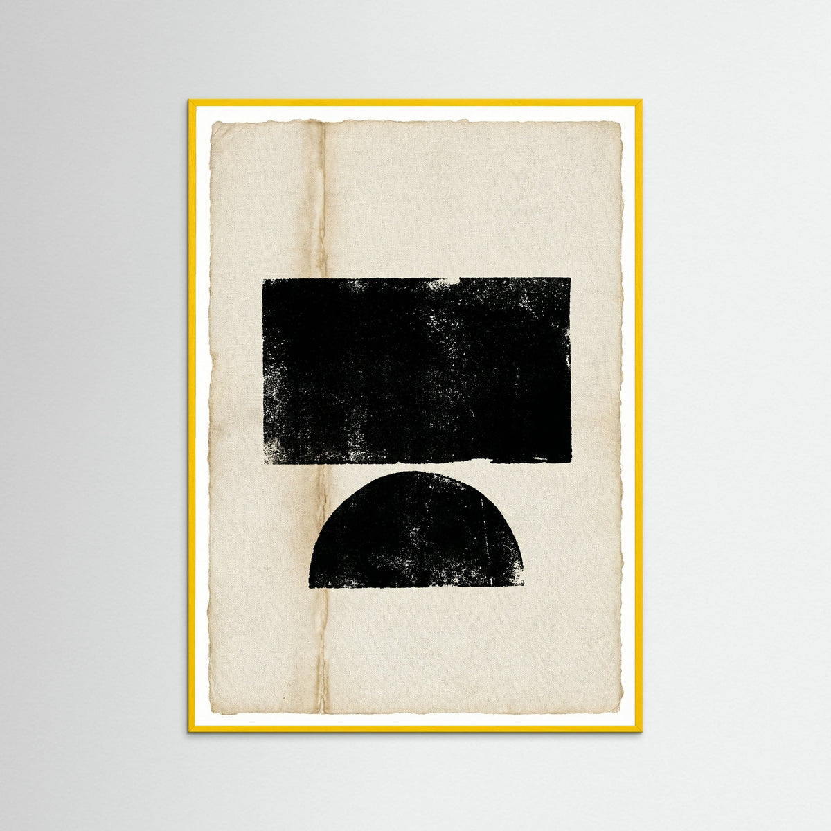 Yellow Wood Abstract Profile