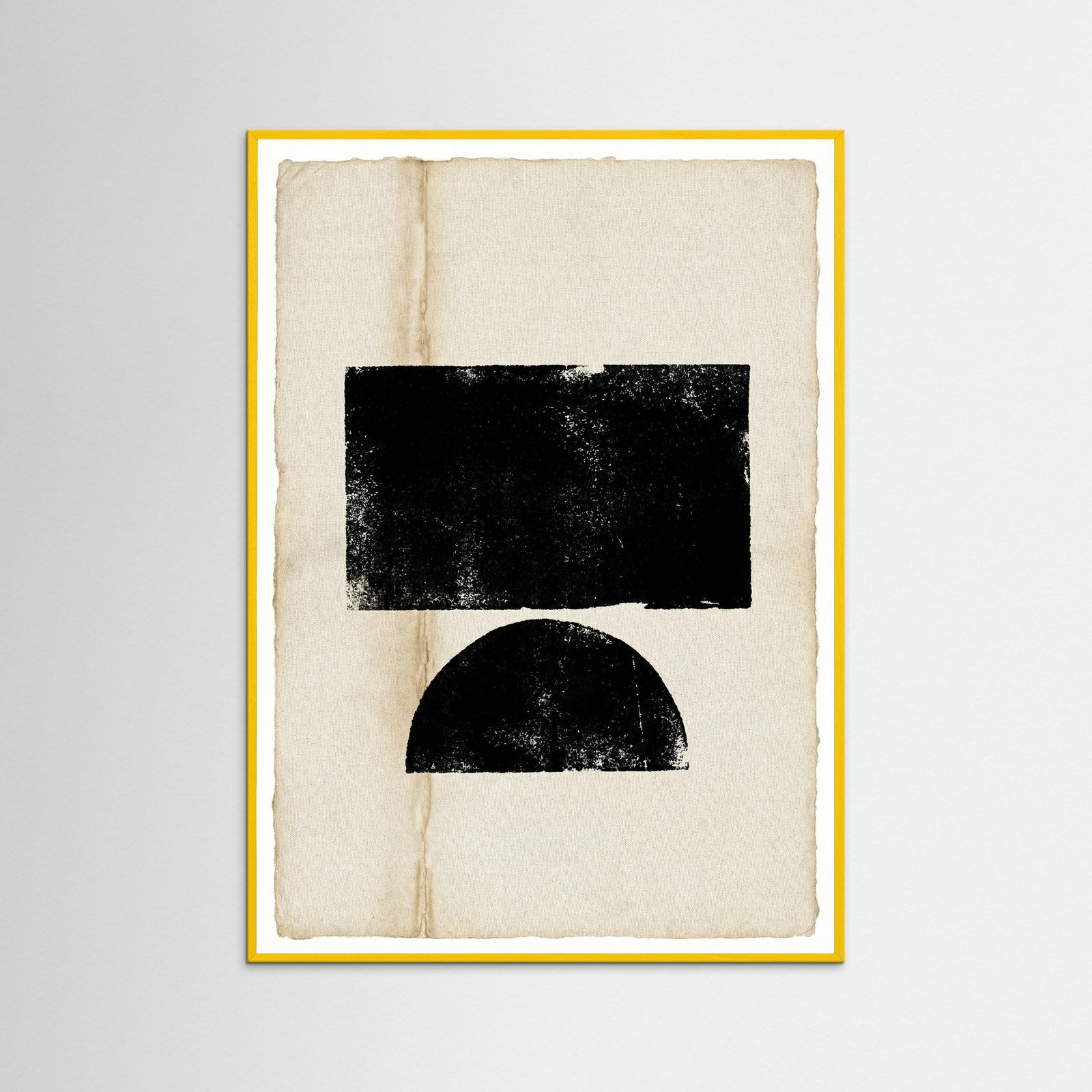 Yellow Wood Abstract Profile