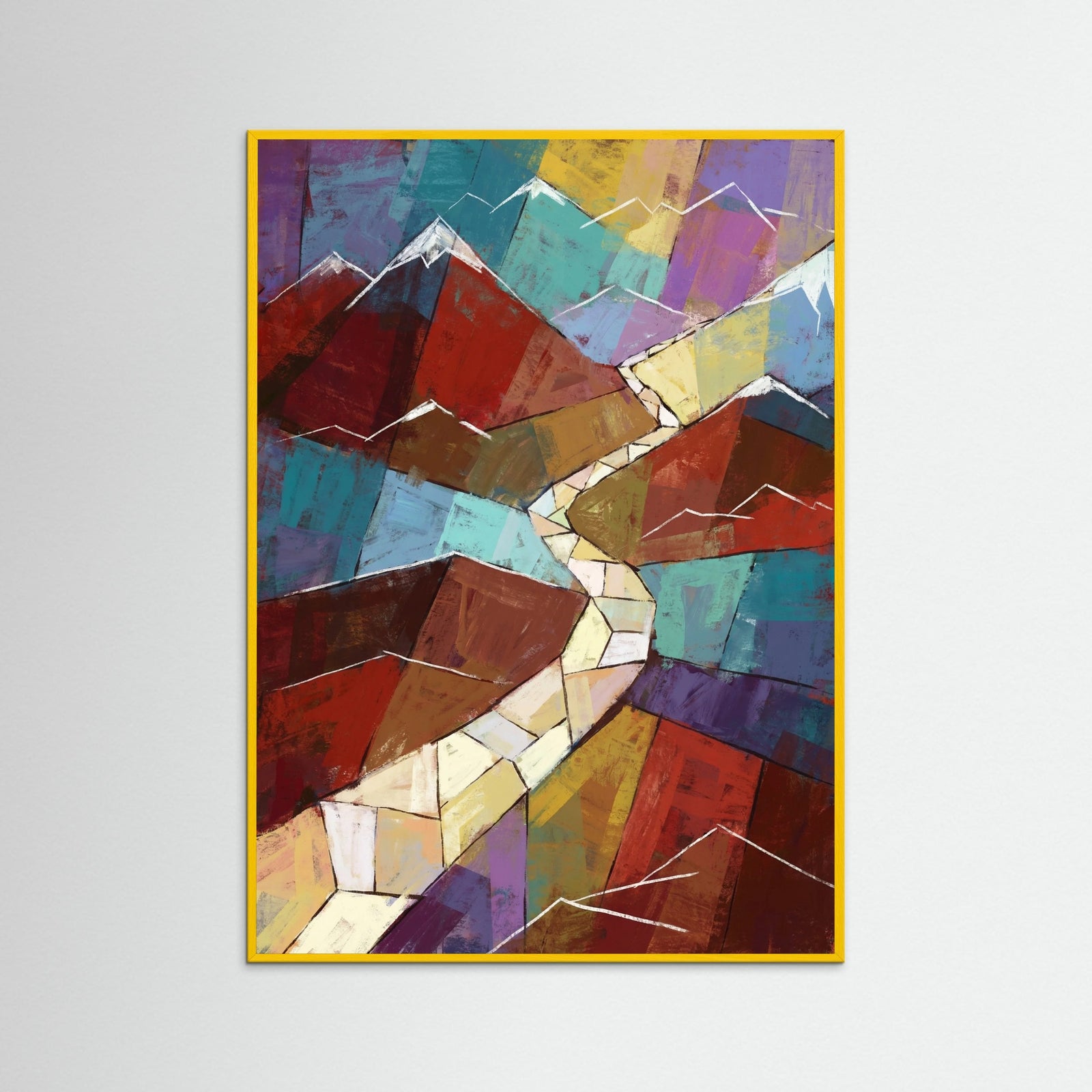 Yellow Wood Abstract Rhythms