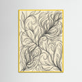 Yellow Wood Abstract Roses