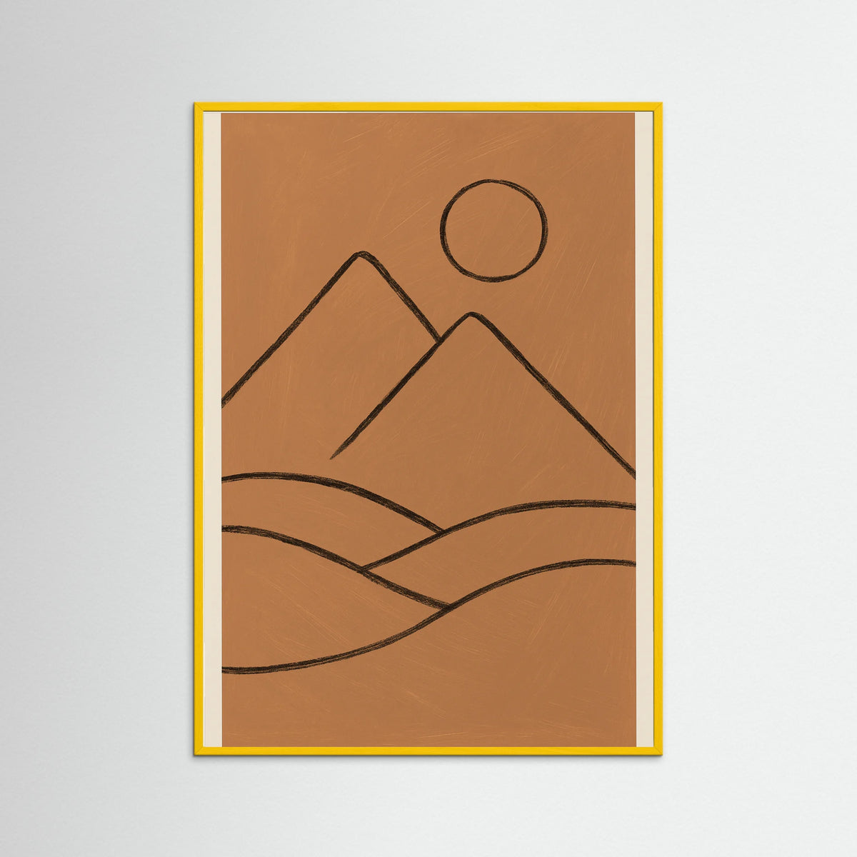Yellow Wood Abstract Seated Figure