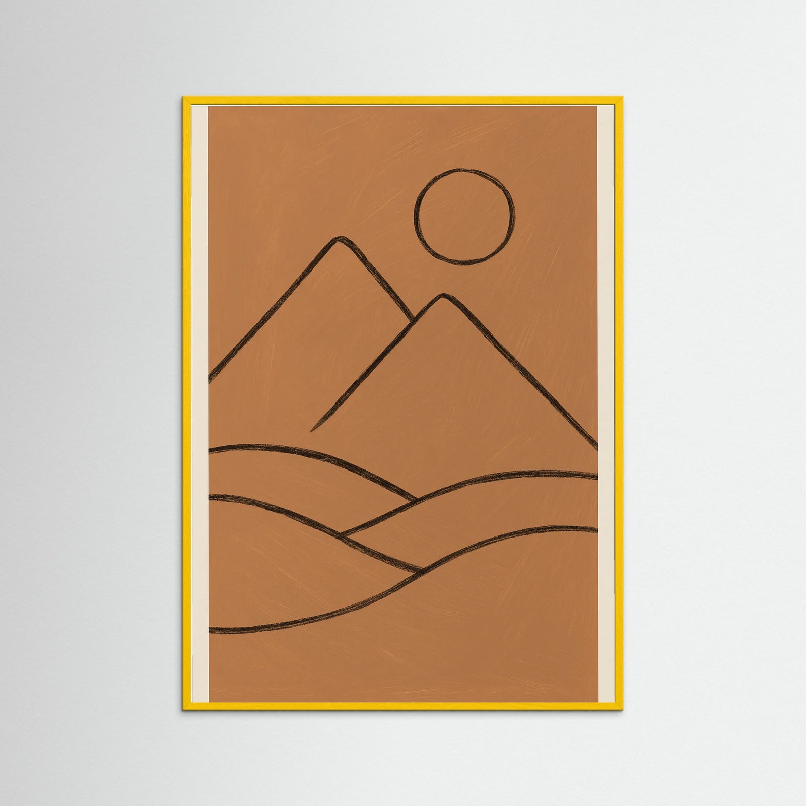 Yellow Wood Abstract Seated Figure
