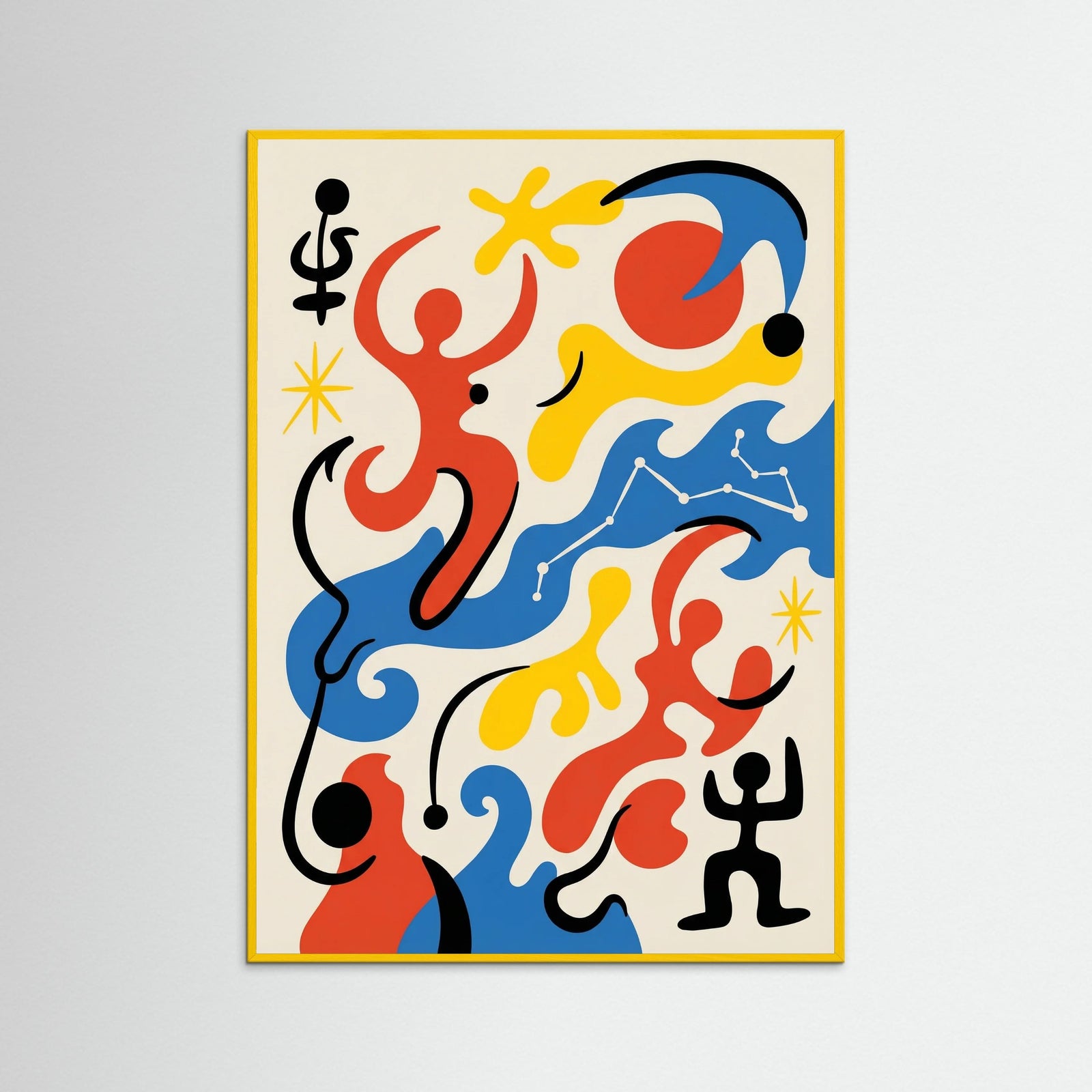 Yellow Wood Abstract Soliloquy