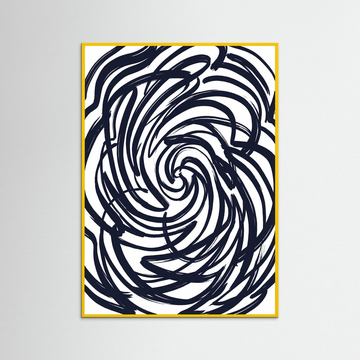 Yellow Wood Abstract Strokes