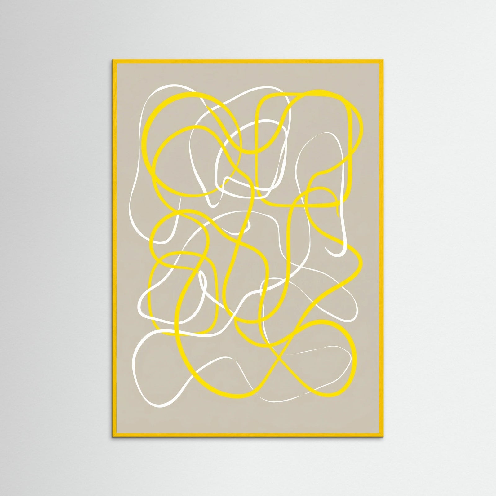 Yellow Wood Abstract Tangent