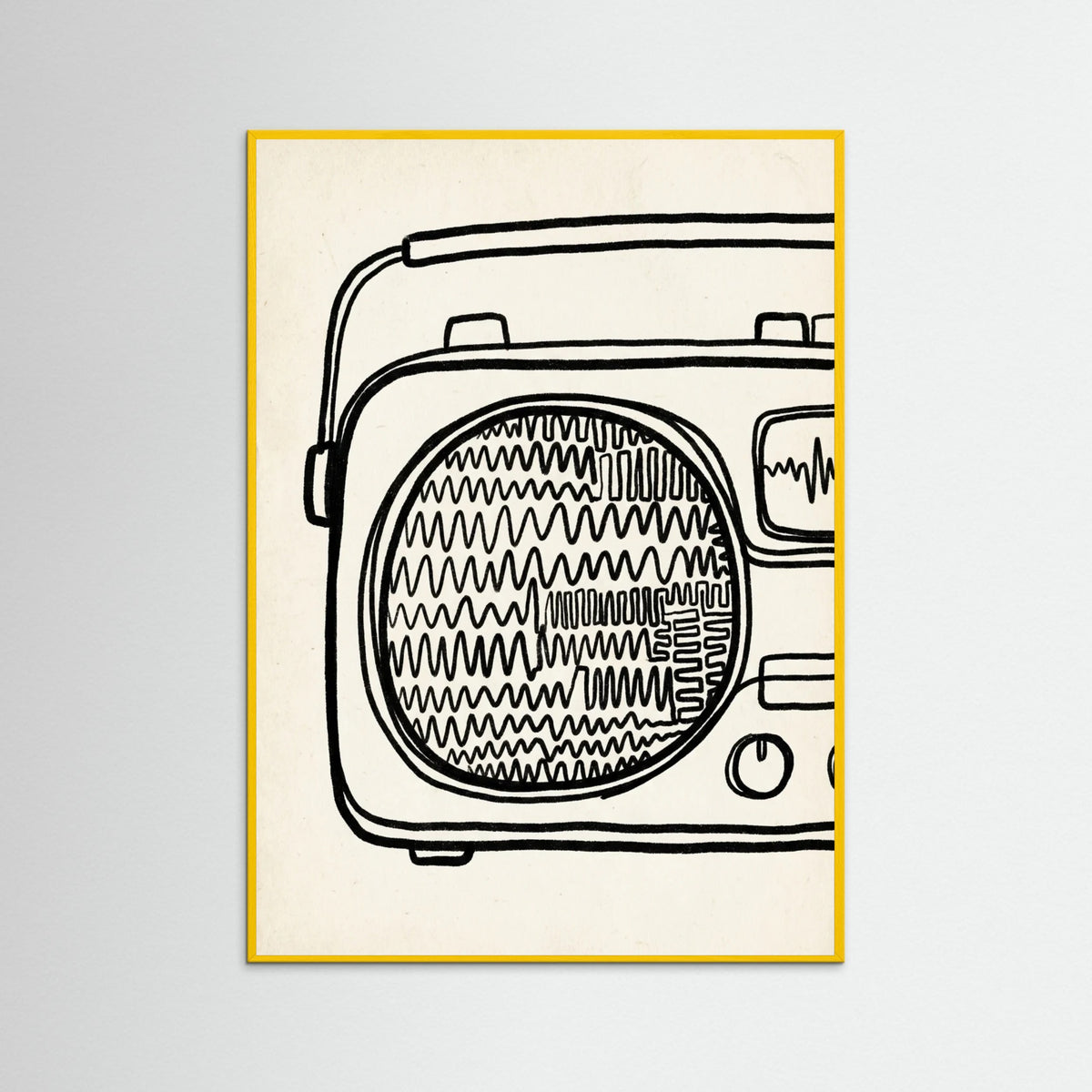 Yellow Wood Abstract Urban Mind