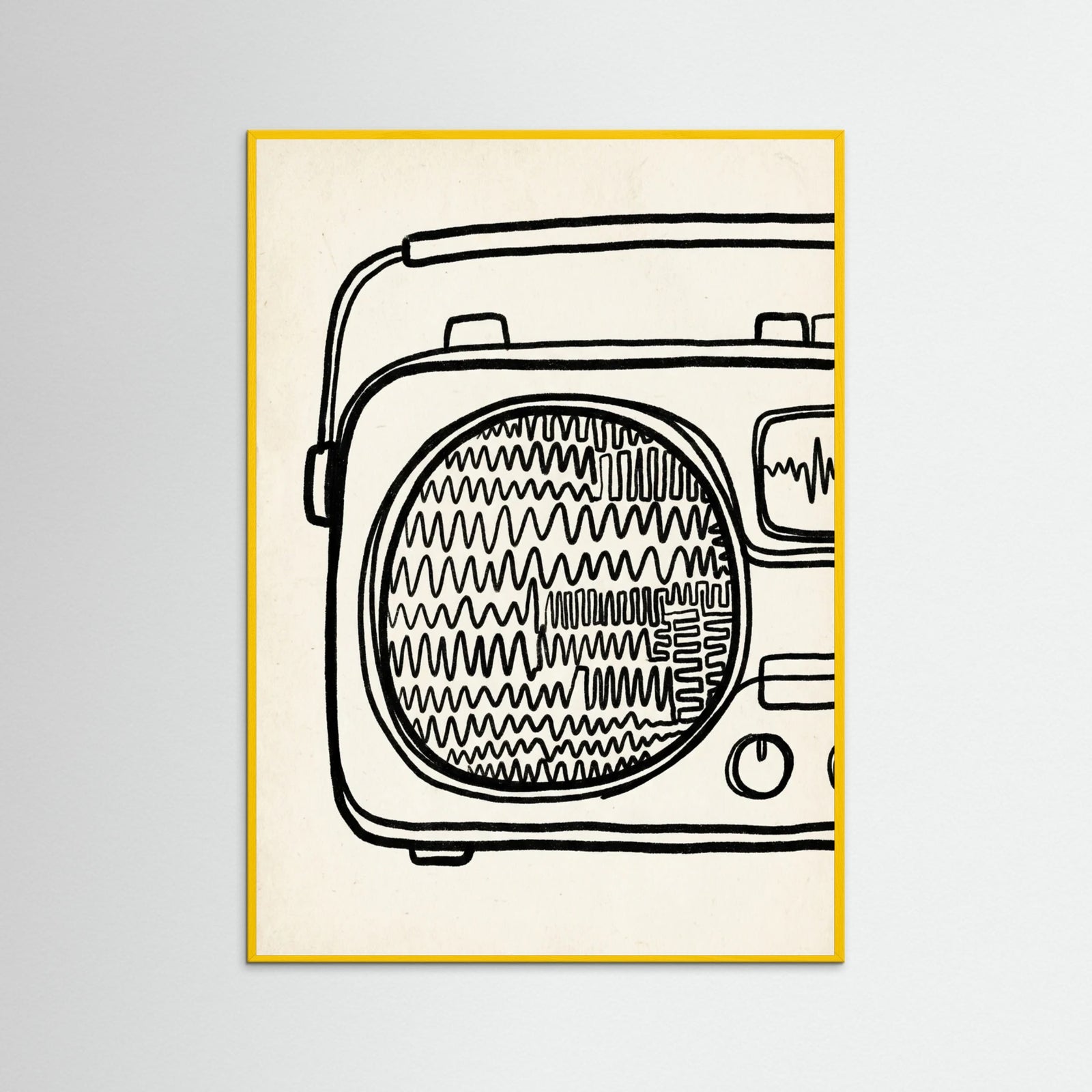 Yellow Wood Abstract Urban Mind