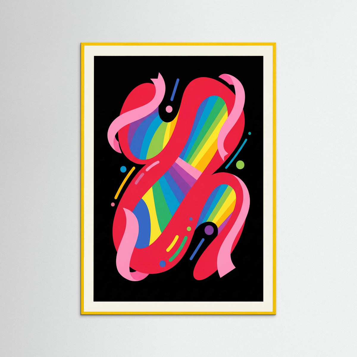 Yellow Wood Abstract Vibrancy