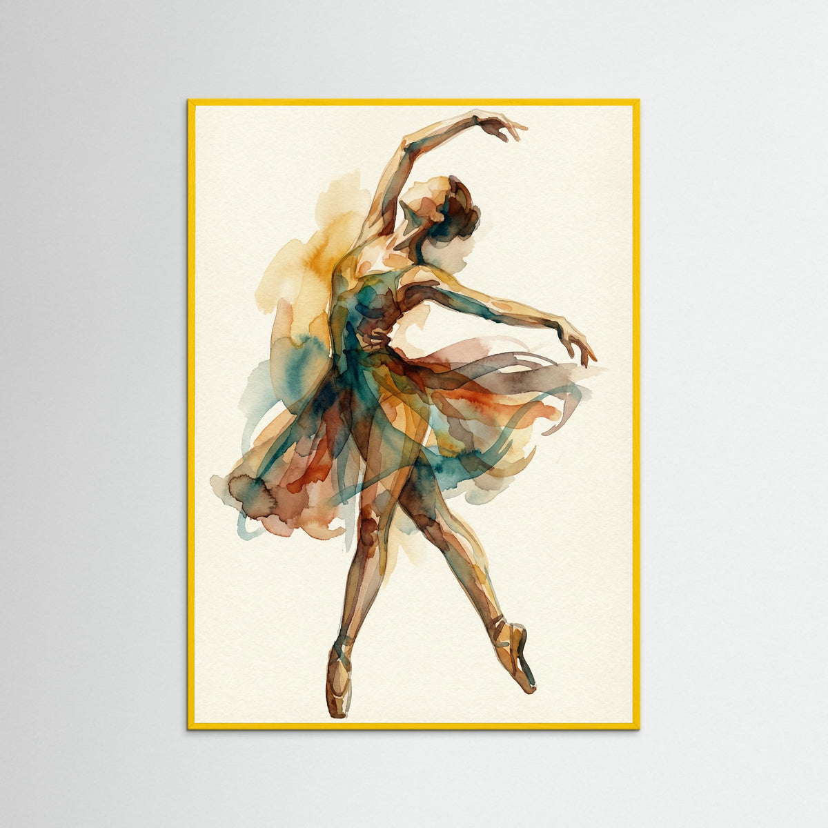 Yellow Wood Abstracted Form