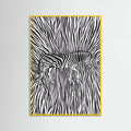 African Zebra striking camouflage -juliste – juliste ja taidepainatus
