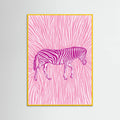 Poster African Zebra striking camouflage – poster e stampa artistica