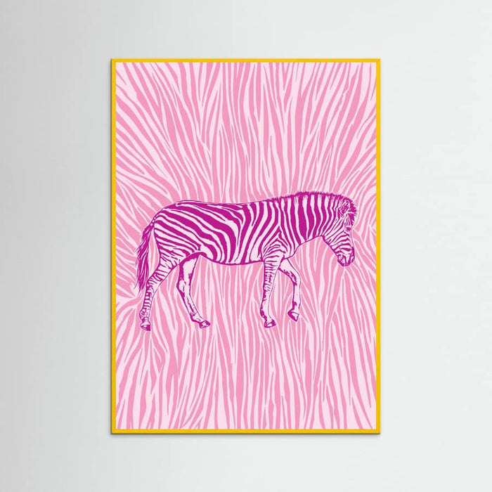 Poster African Zebra striking camouflage – poster e stampa artistica