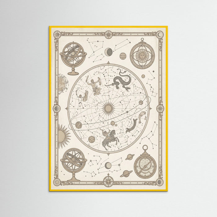 Yellow Wood Aged World Atlas