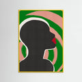 Anonymous Portrait In Green Spiral Poster – poster and art print
