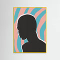 Anonymous Portrait In Neon Lights -juliste – juliste ja taidepainatus