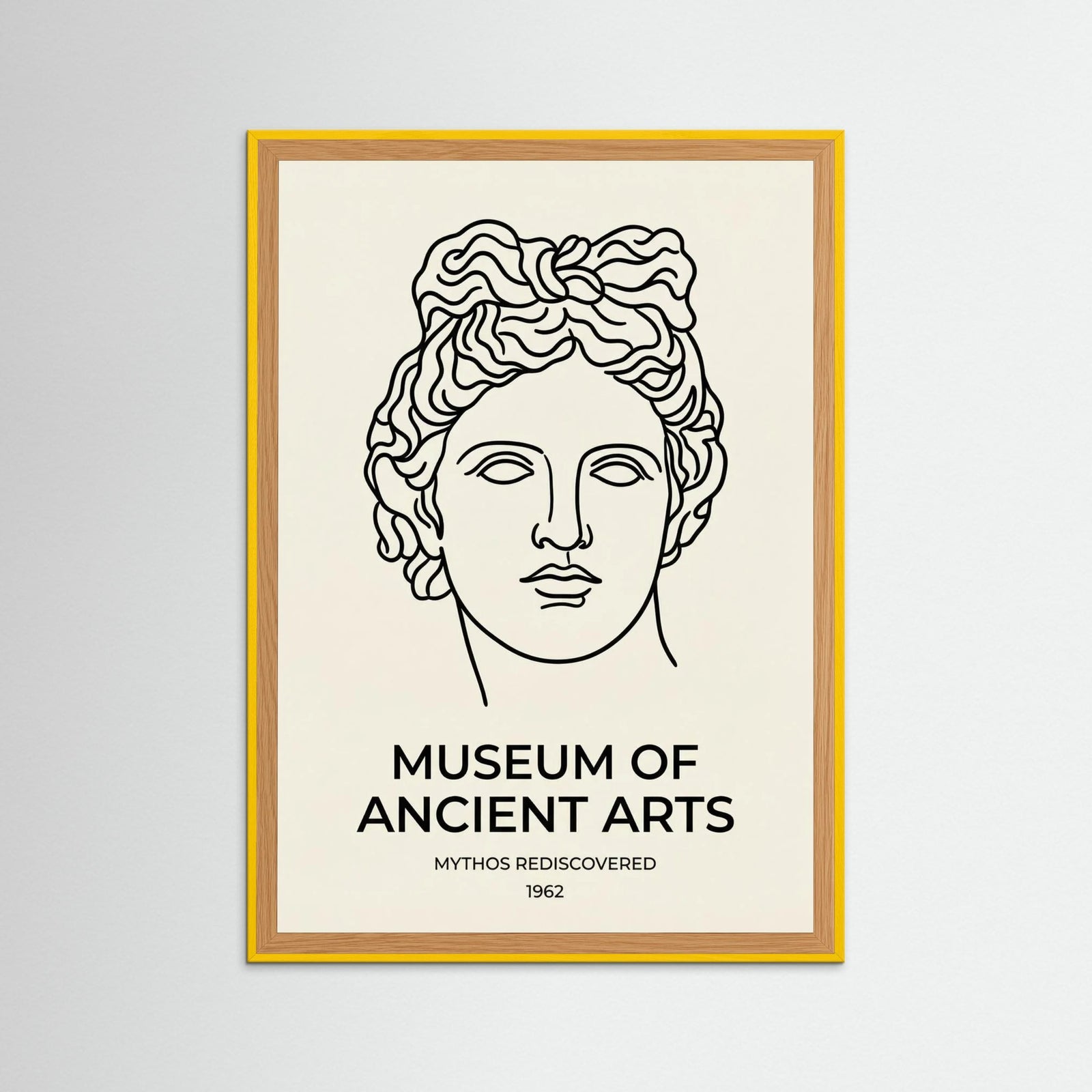 Yellow Wood Antibes Museum Poster