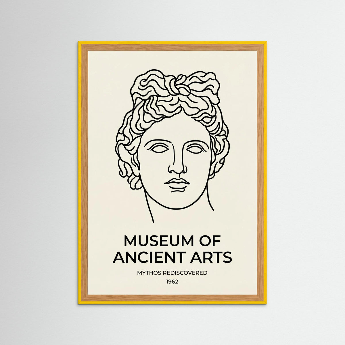 Yellow Wood Antibes Museum Poster