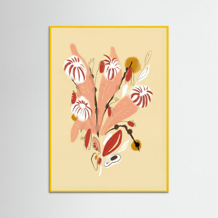 Yellow Wood Apricot Bloom Sketch