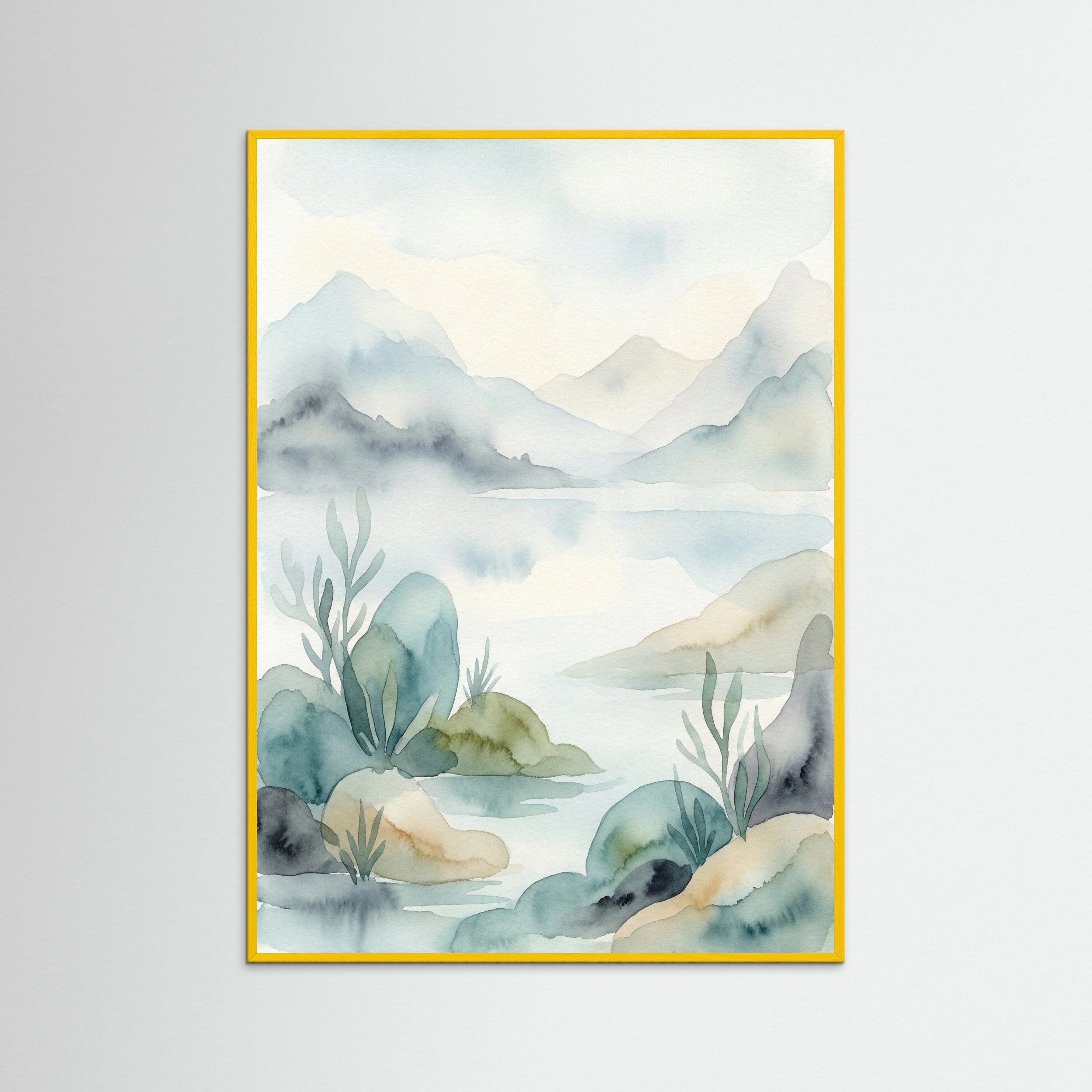 Yellow Wood Aqua Woodland Dream