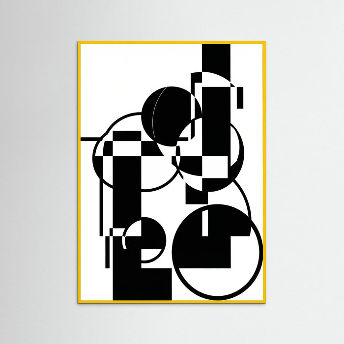 Yellow Wood Art Print Beige