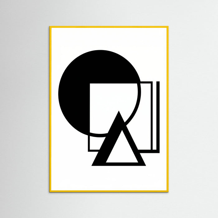 Yellow Wood Art Print Beige
