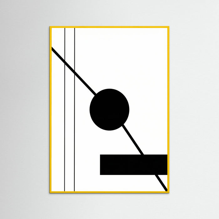 Yellow Wood Art Print Beige