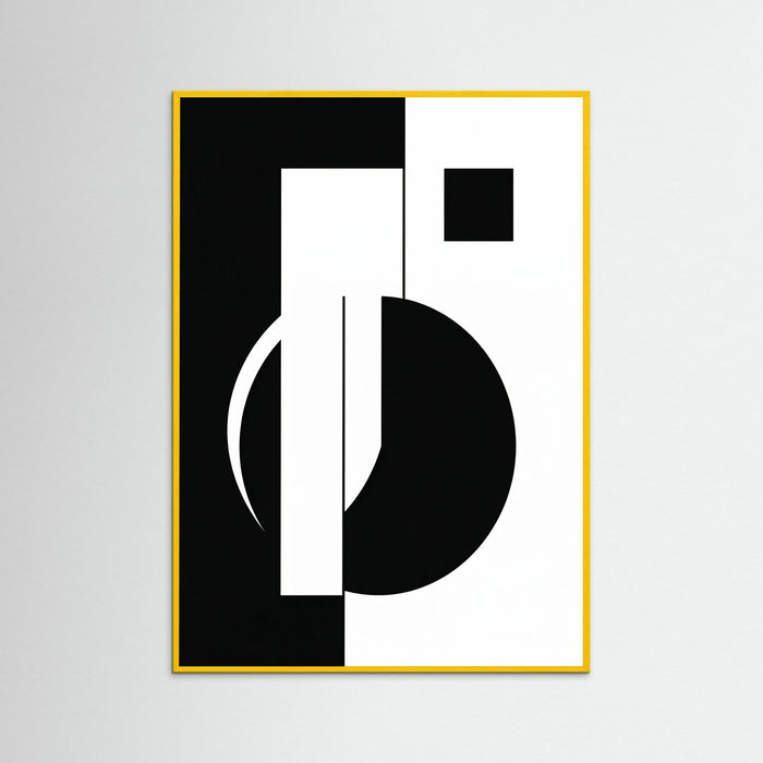 Yellow Wood Art Print Beige