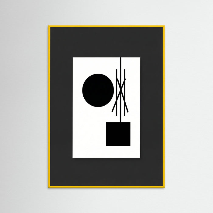 Yellow Wood Art Print Beige