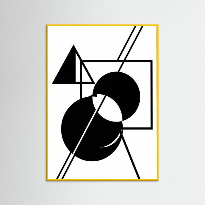 Yellow Wood Art Print Beige