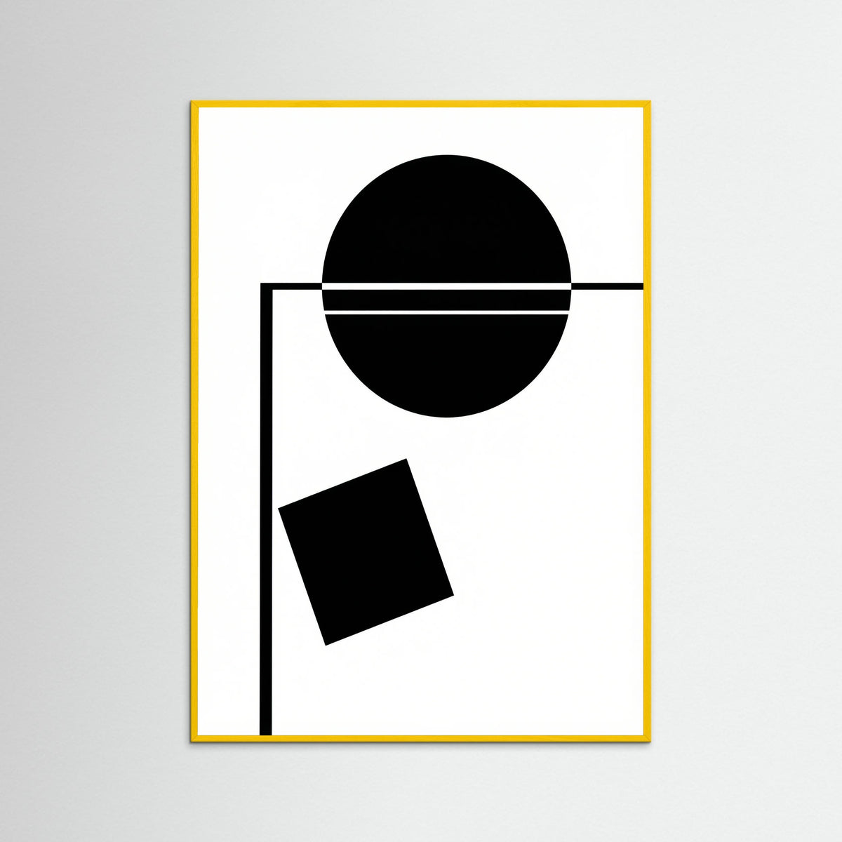 Yellow Wood Art Print