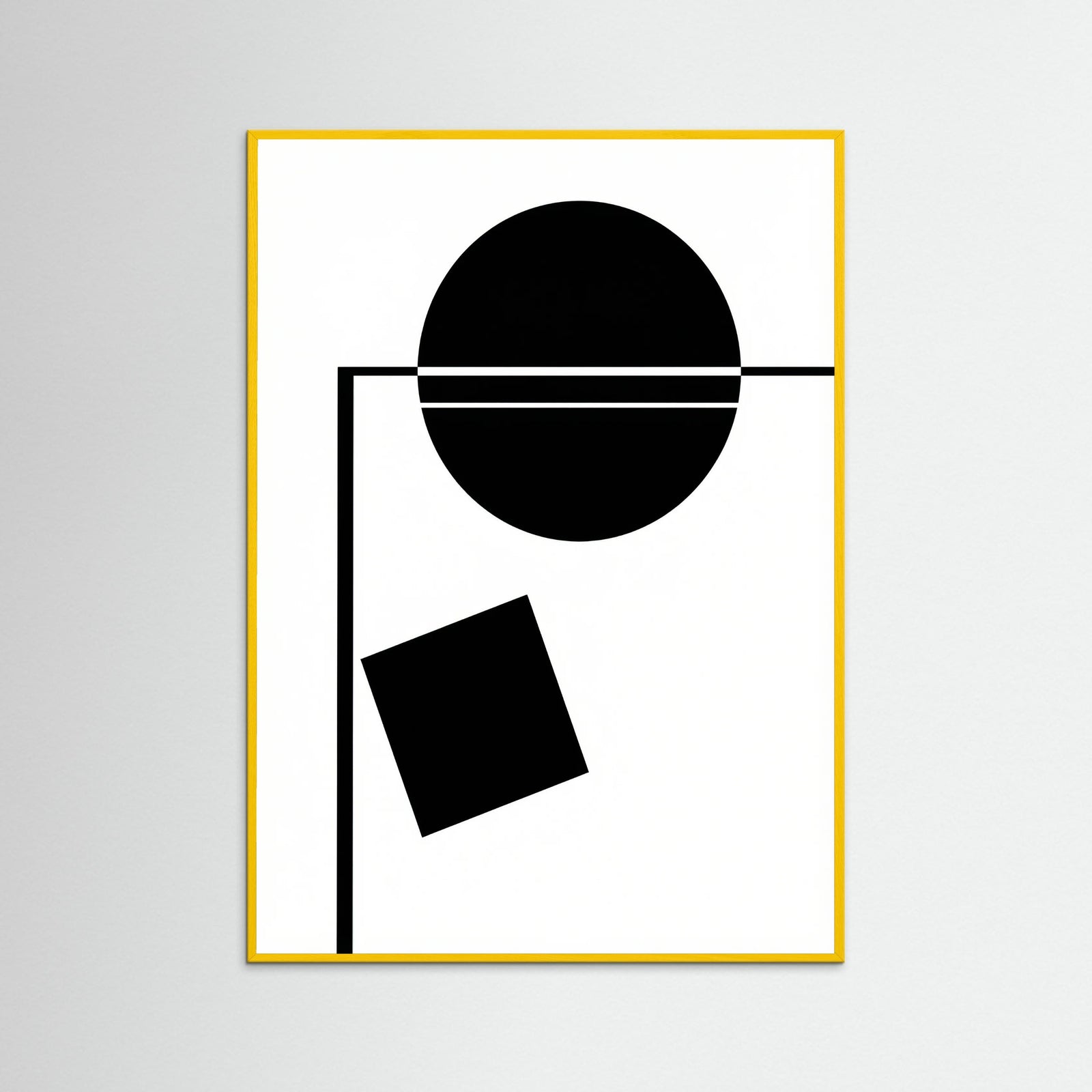 Yellow Wood Art Print