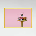 Poster Atomic Pink Starburst Vintage Sign – poster e stampa artistica