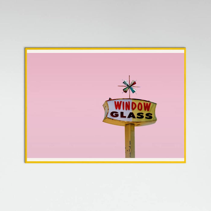 Poster Atomic Pink Starburst Vintage Sign – poster e stampa artistica