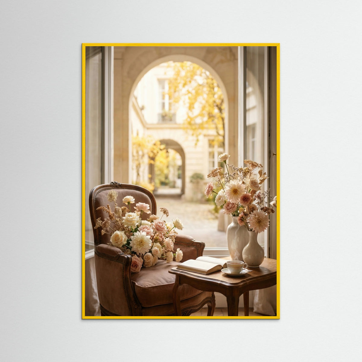 Yellow Wood Autumn Window Blooms