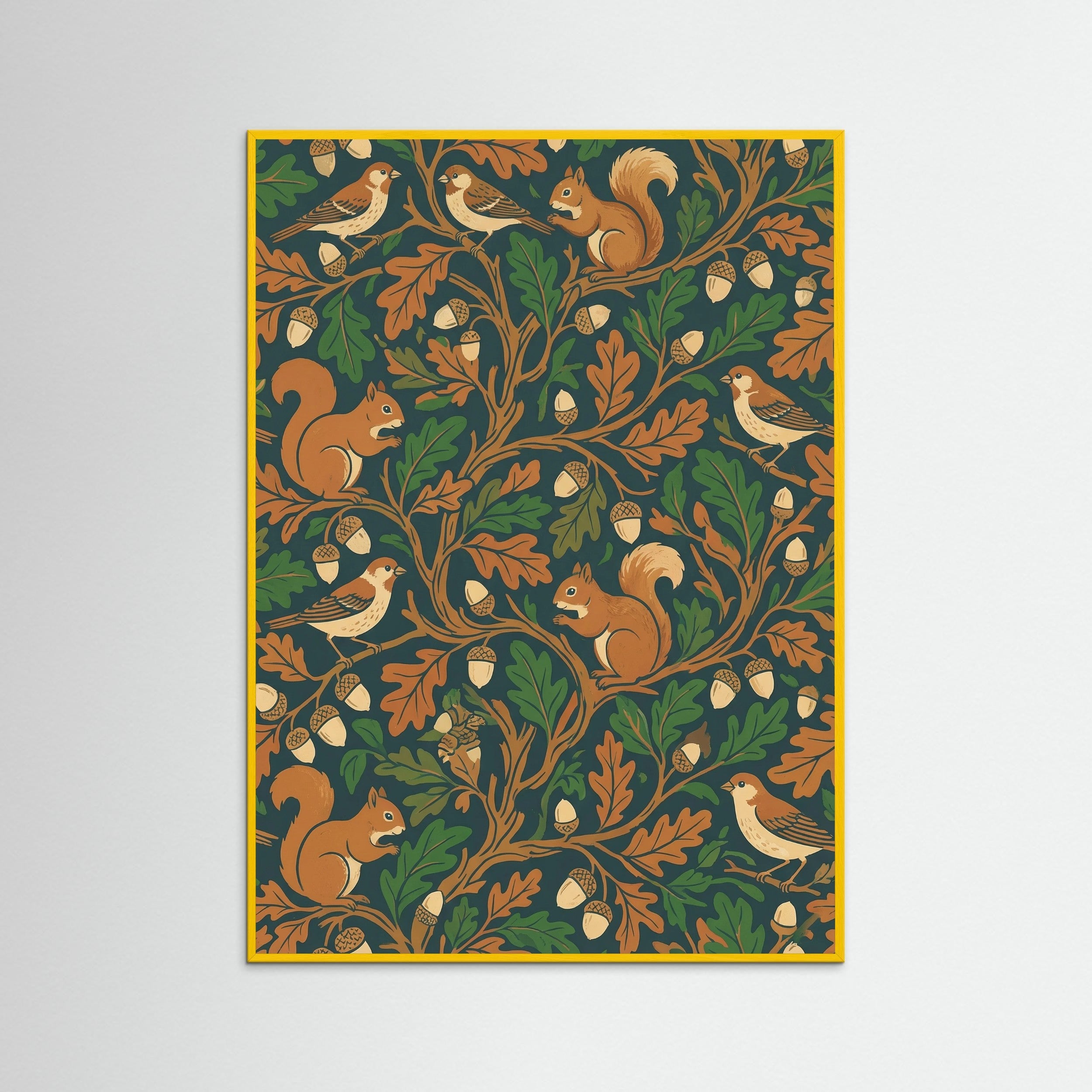Yellow Wood Avian Berry Tapestry