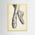 Yellow Wood Ballet Dancer Study