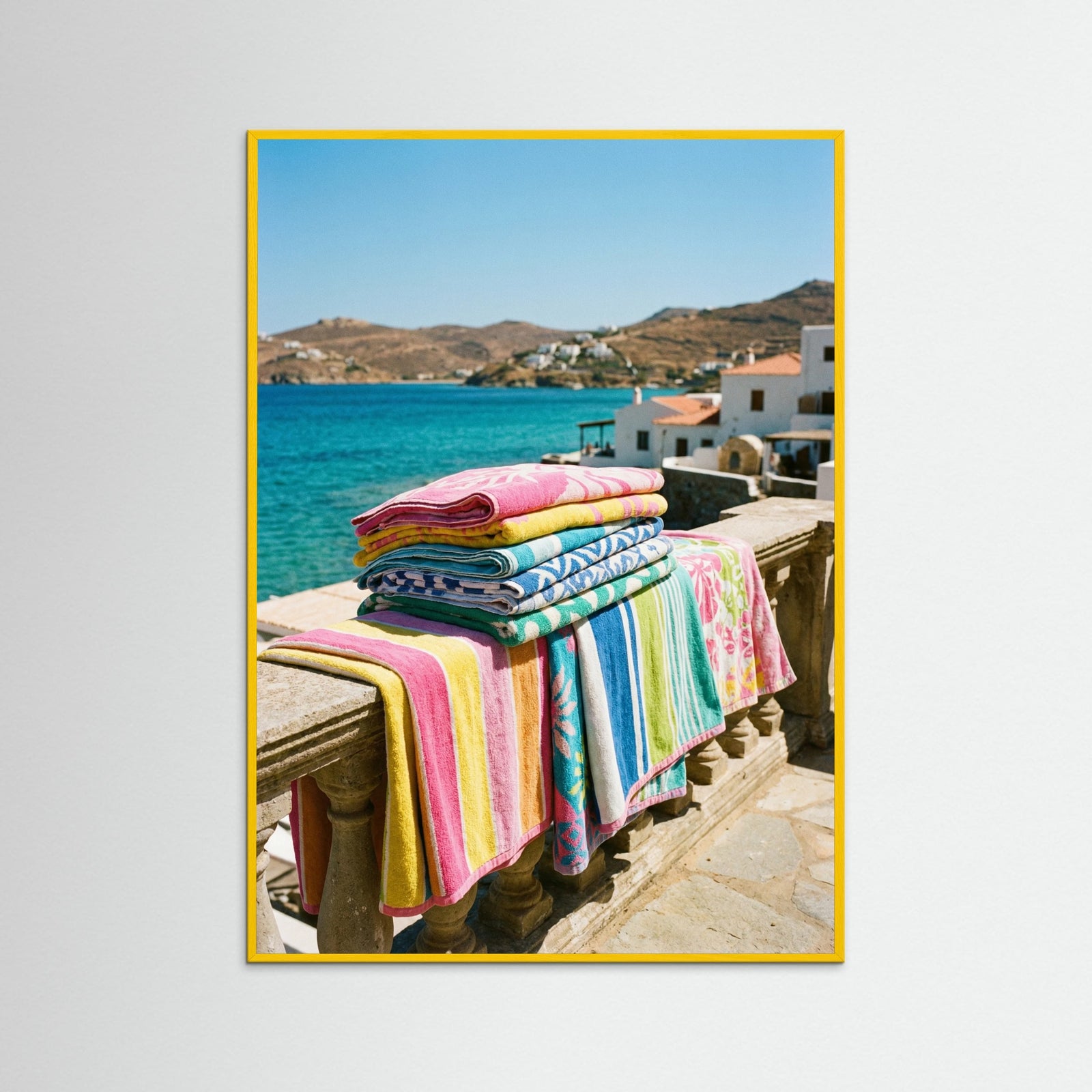 Yellow Wood Balloons by the Coast