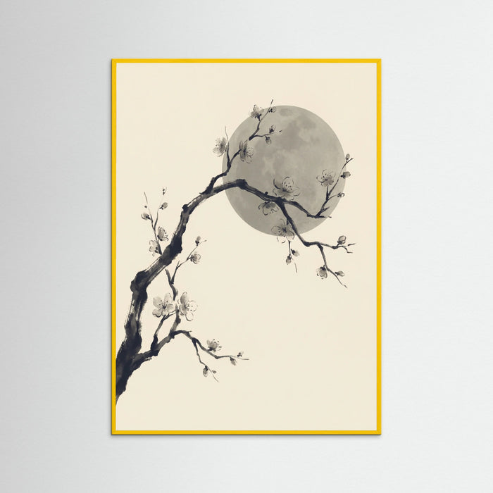 Yellow Wood Bamboo Zen Sunset