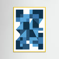 Yellow Wood Bauhaus Blue Depths