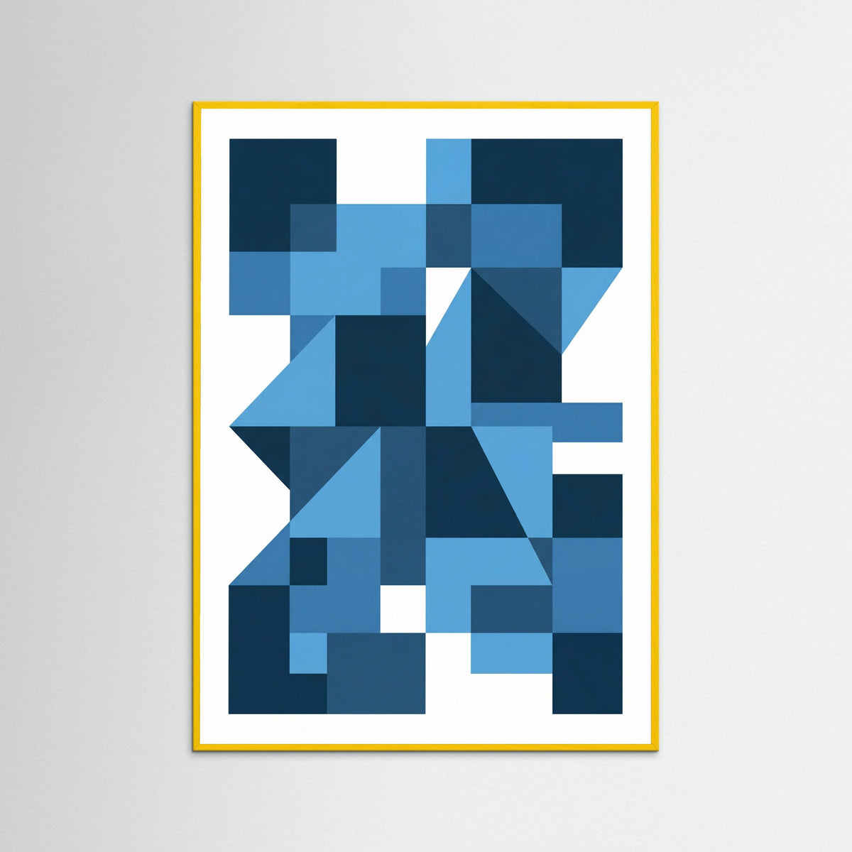 Yellow Wood Bauhaus Blue Depths