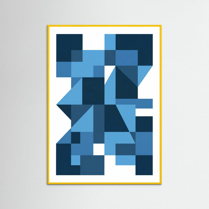 Yellow Wood Bauhaus Blue Depths