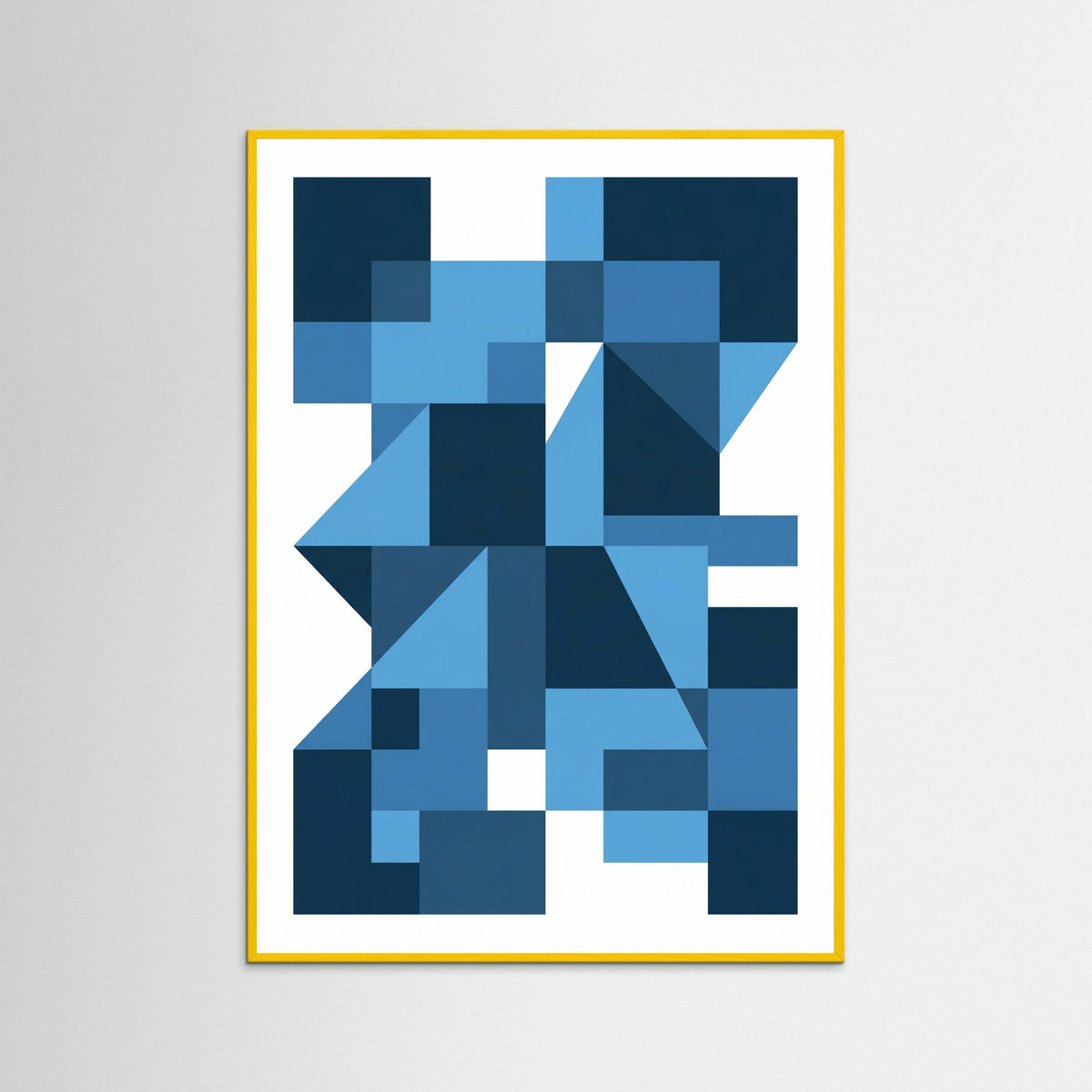 Yellow Wood Bauhaus Blue Depths