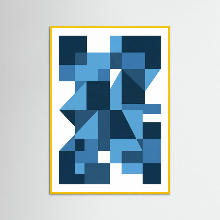 Yellow Wood Bauhaus Blue Depths