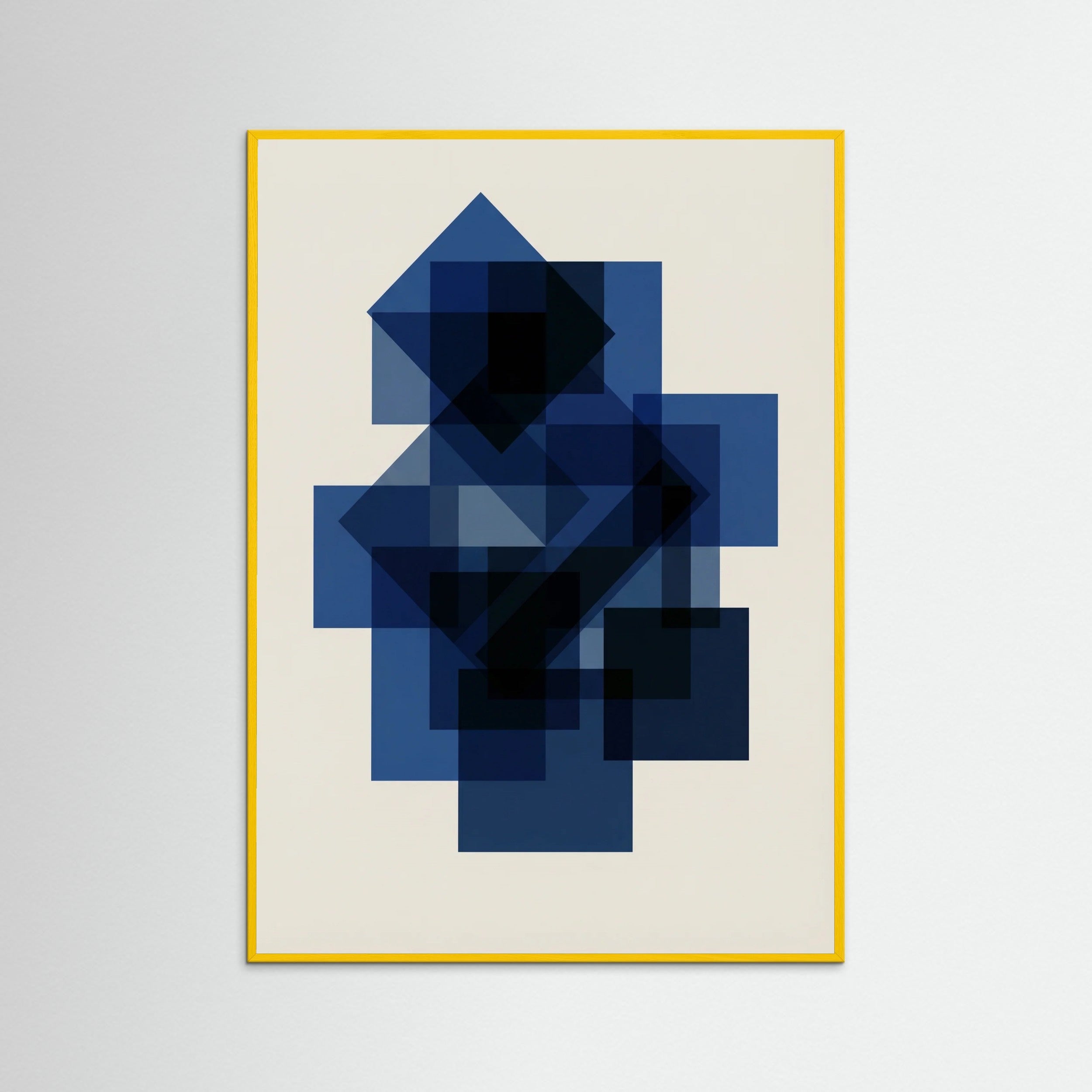 Yellow Wood Bauhaus Blue Focus