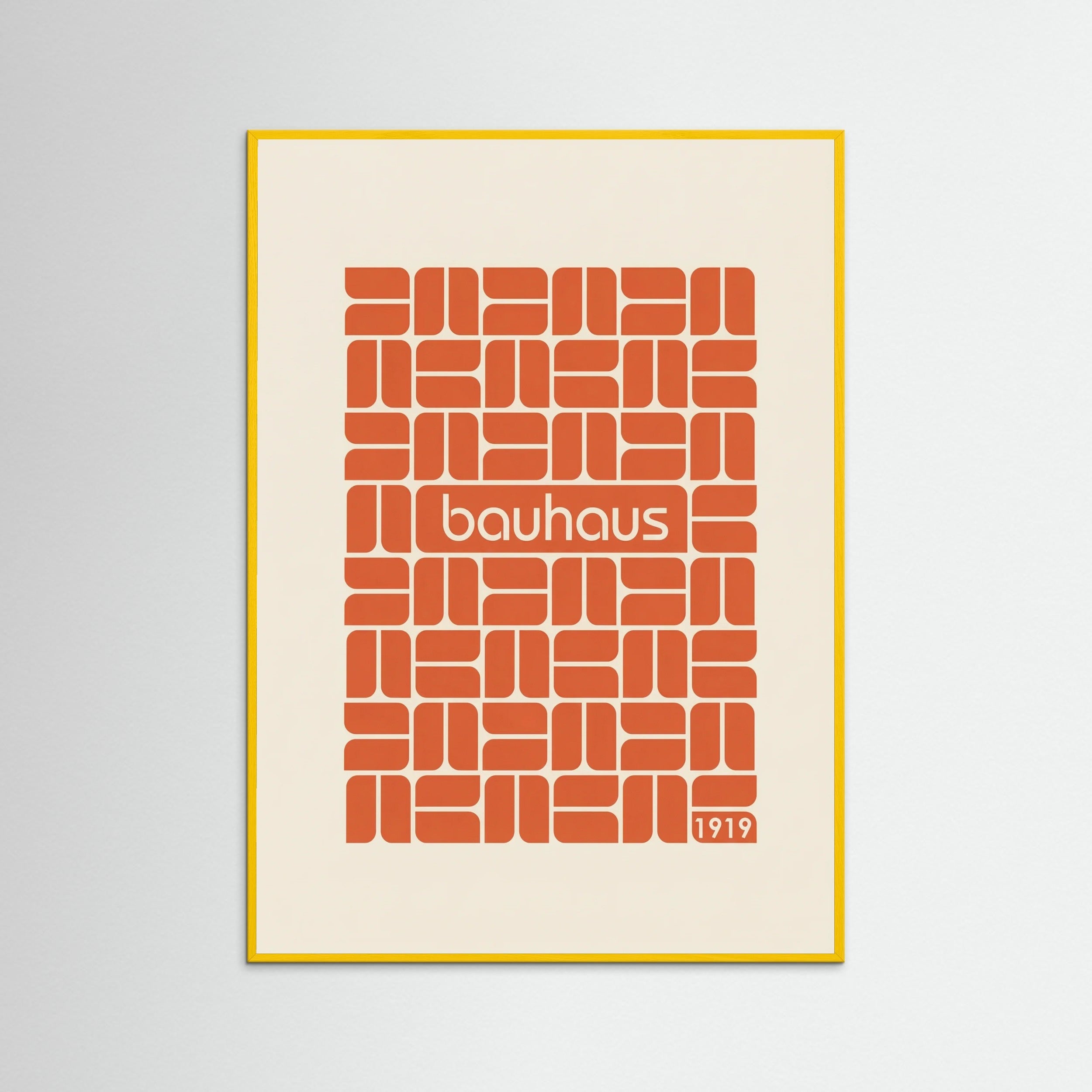 Yellow Wood Bauhaus Grid Design