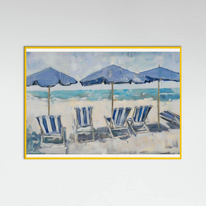 Beach Chairs Poster – poster and art print