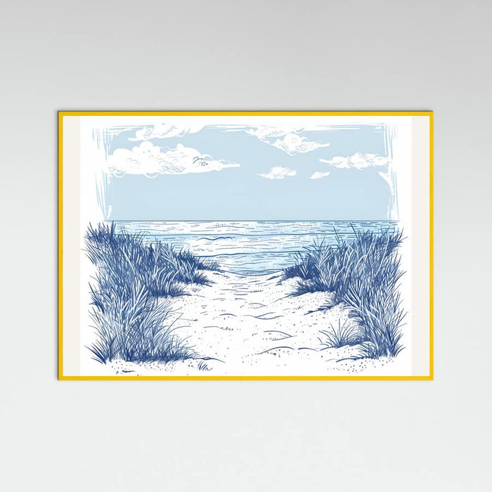 Beach Walk Poster – poster and art print